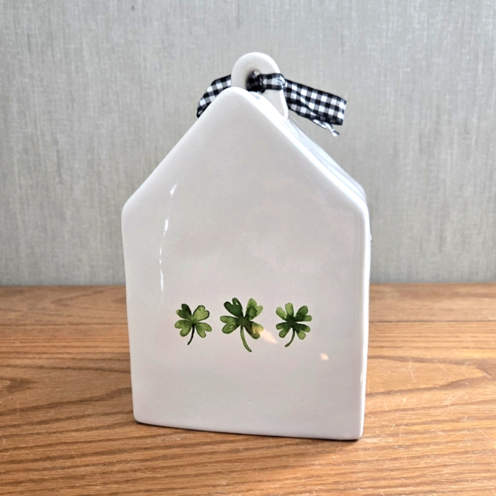 Rae Dunn CLOVER Watercolor Birdhouse